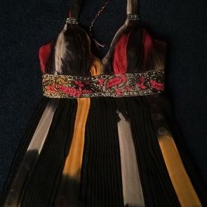 Beautiful beaded multicolor dress