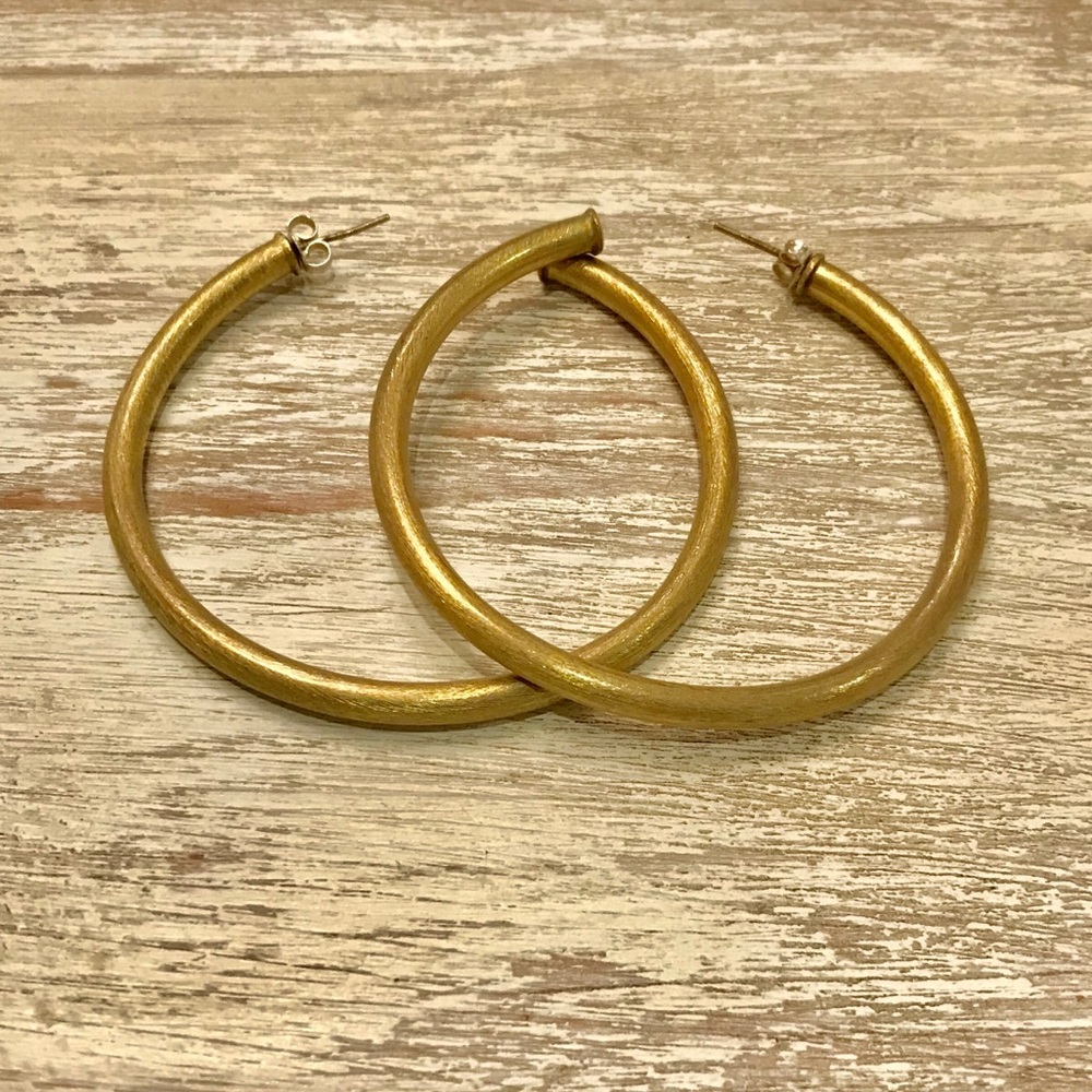 Shelia Fajl gold hoop earrings