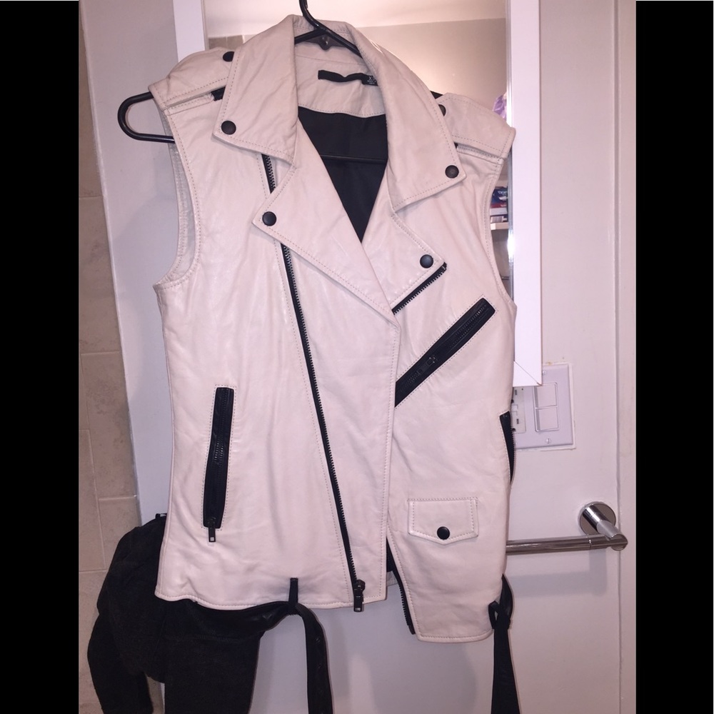 Leather vest!