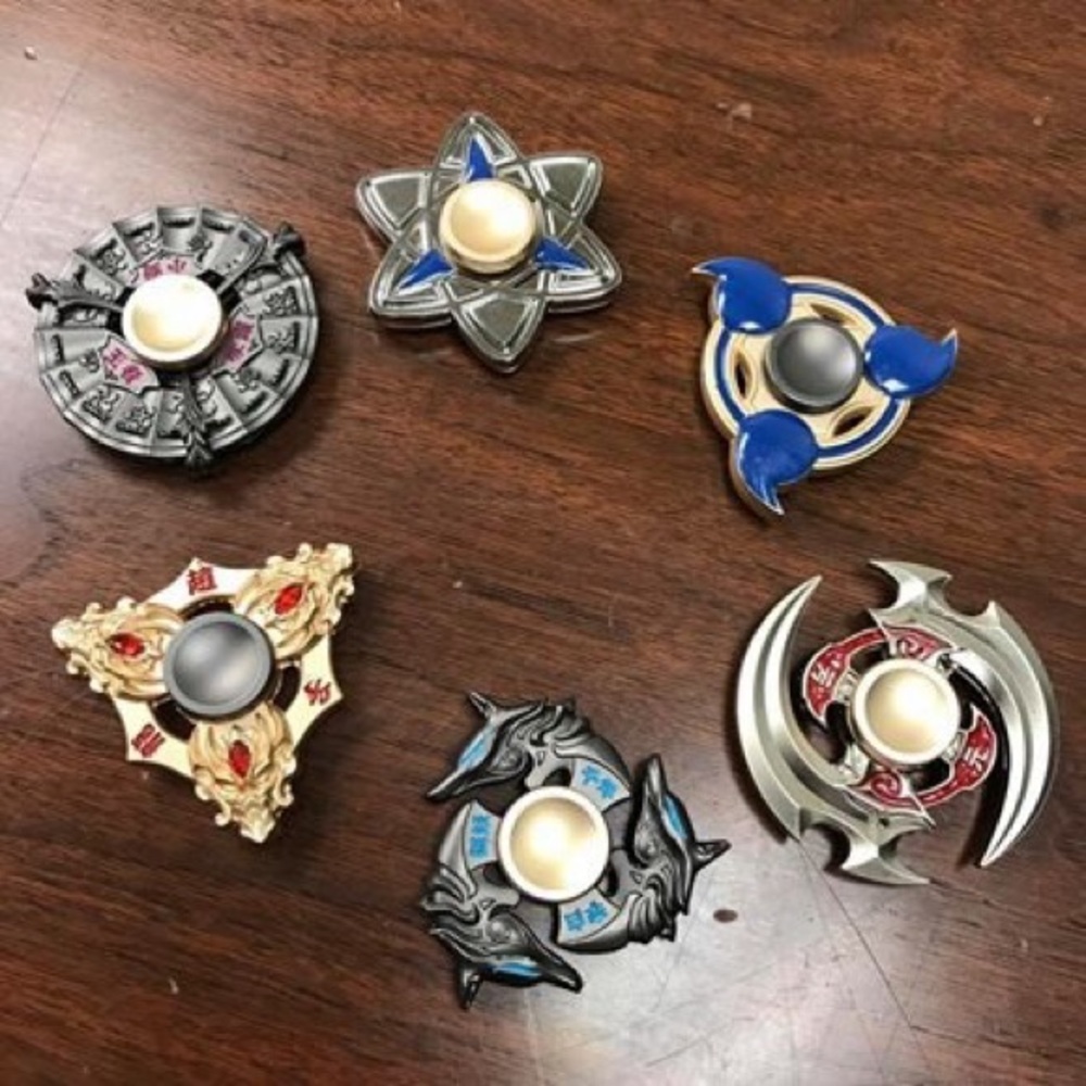 6 Unique Metal Fidget Hand Spinners