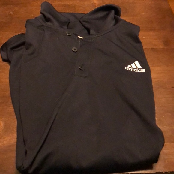 Other - Black Adidas polo