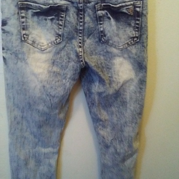 Patchwork distressed jeans - Picture 2 of 2