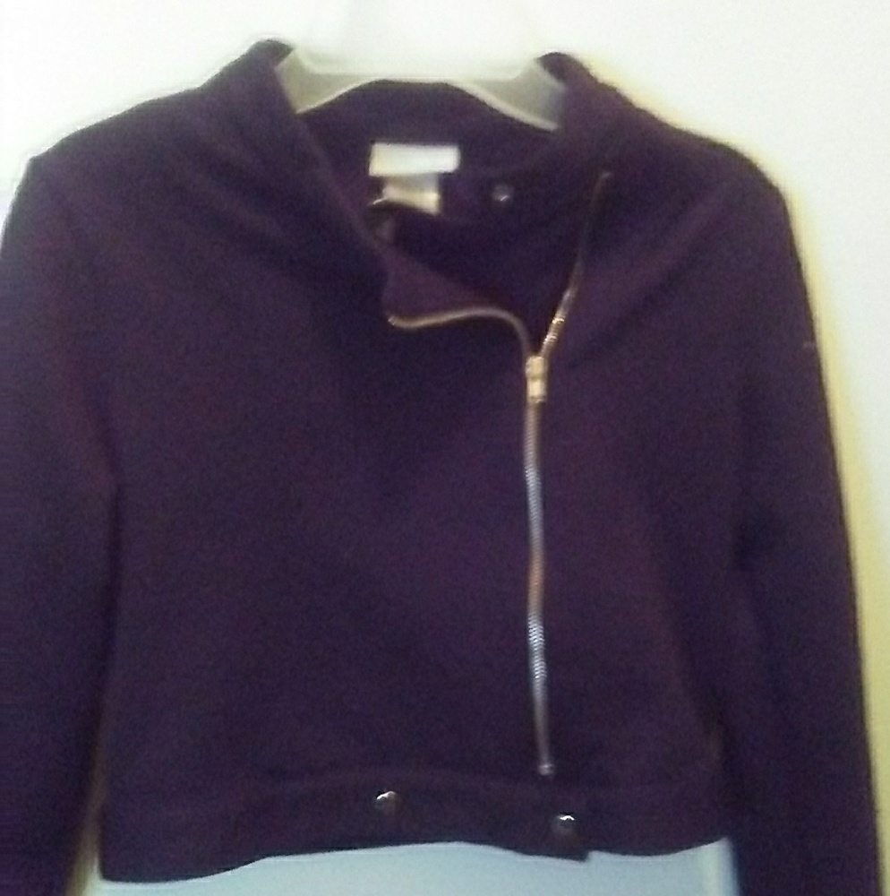 Girls knit moto jacket