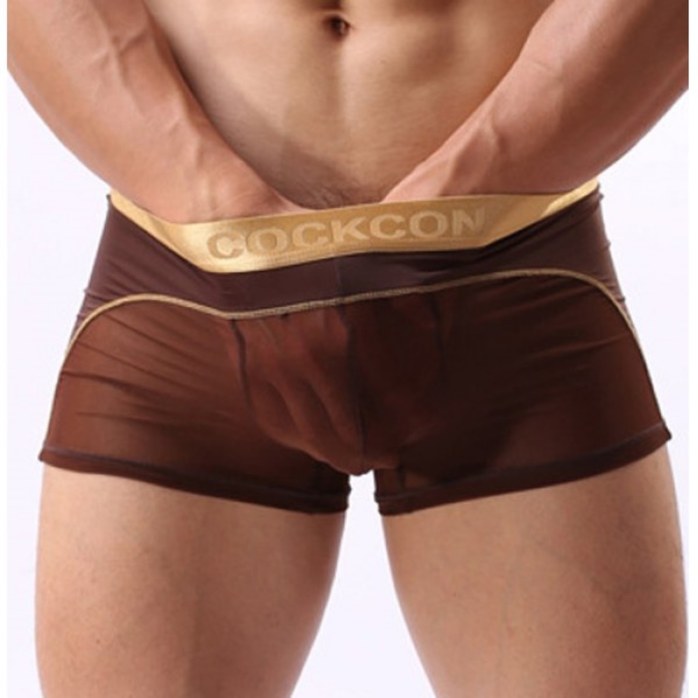 Golden Edging Letter Print Sexy Underwear