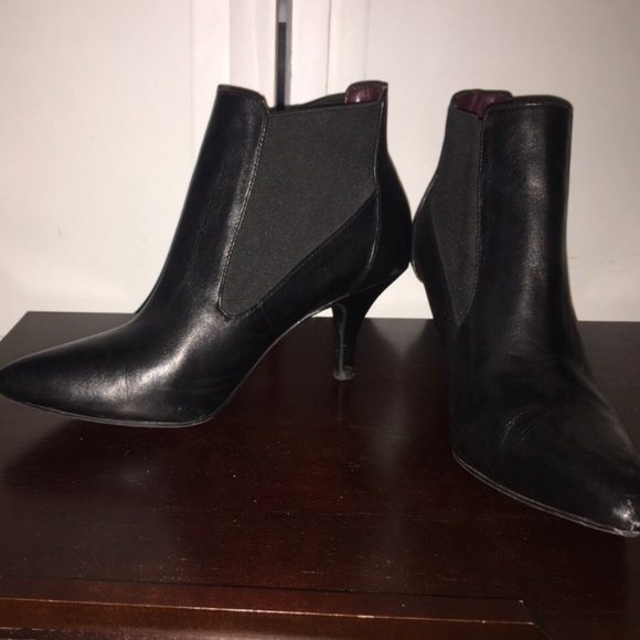small heel booties