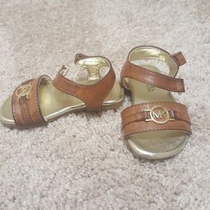 Toddler Brown Michael Kors sandals