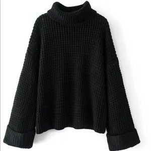 Black Sweater Goodnight Macaroon