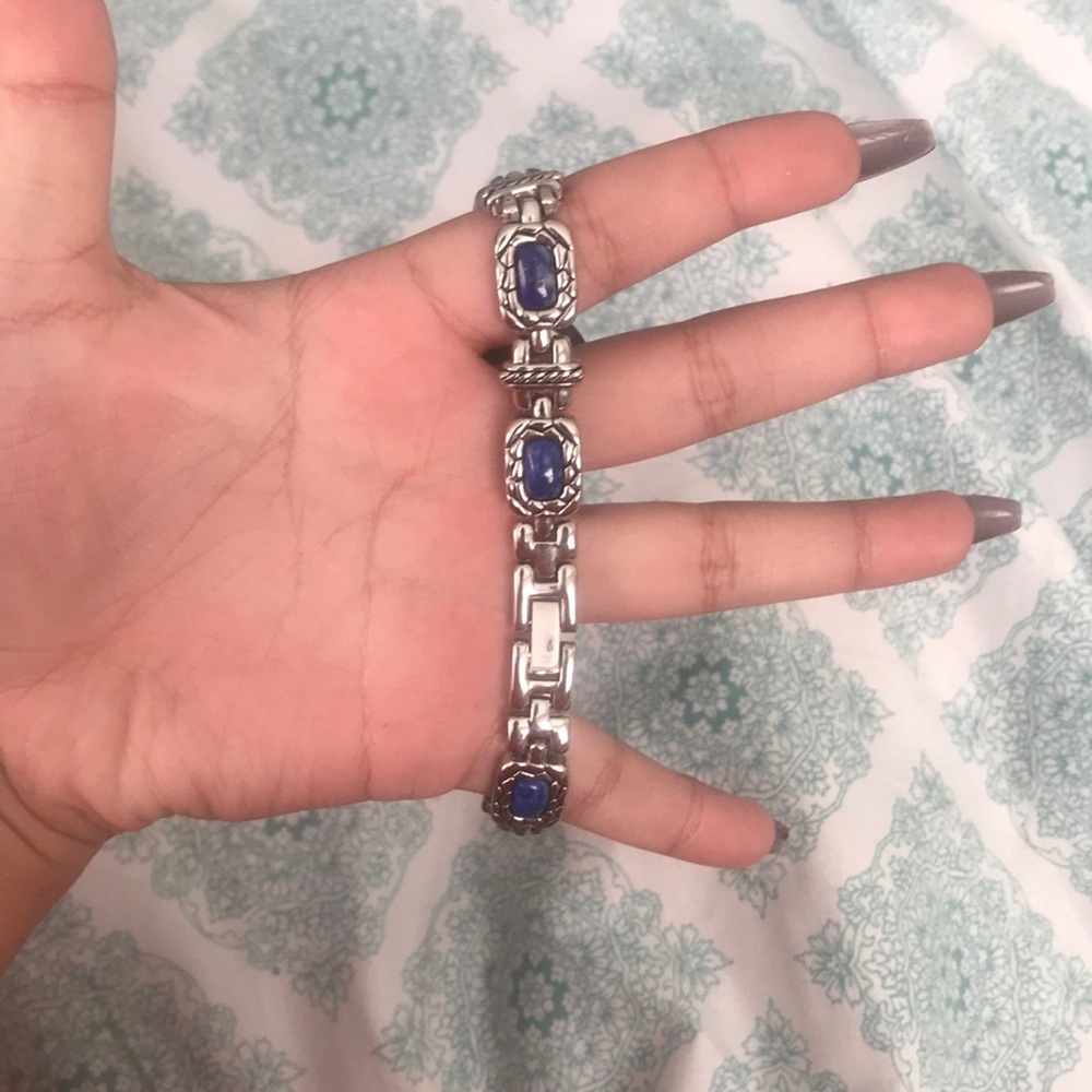 Blue gold crystal watch 💠