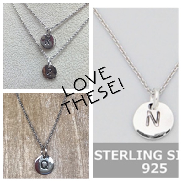 Zoky Doky Jewelry - .925 Sterling Silver Engraved Disk Initials, NWT