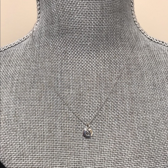 .925 Sterling Silver Engraved Disk Initials, NWT - Picture 2 of 6