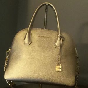 Michael Kors Gold Satchel