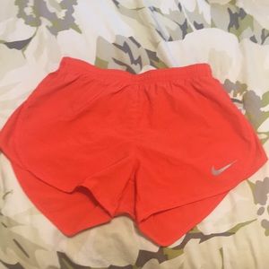 Orange NIKE dri-fit tempo running short
