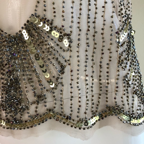Sheer top with detailed beading and sequence - Picture 3 of 6