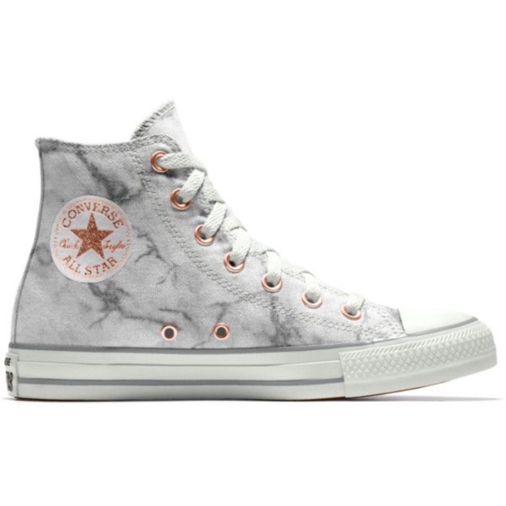 High top converse / marble and rose gold