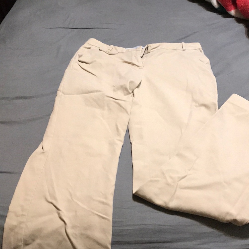 Old Navy khaki dress pants.
