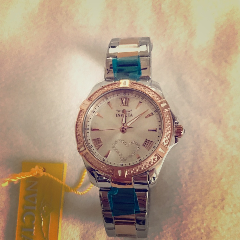 Invicta Ladies Angel Silver watch rose gold/steel