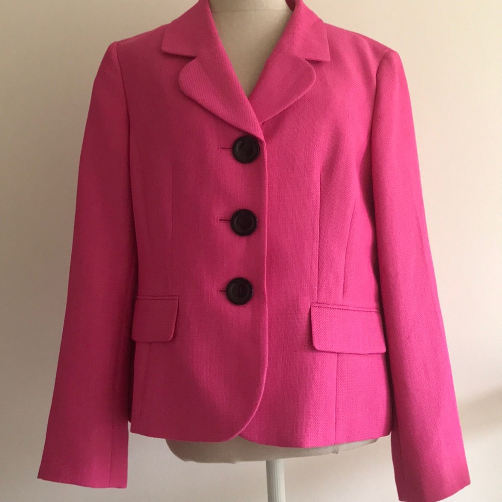 NWT Pink Black Label by Evan Picone Blazer