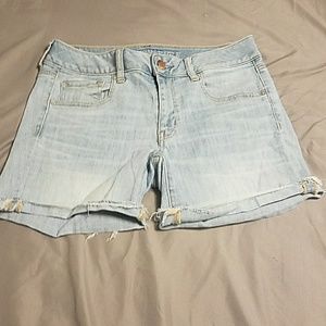 American eagle blue jean shorts