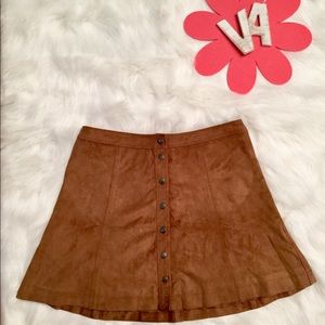 🔥PRICE DROP #2 Suede Beige Skirt