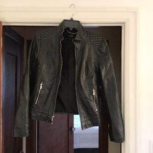 Black moto jacket