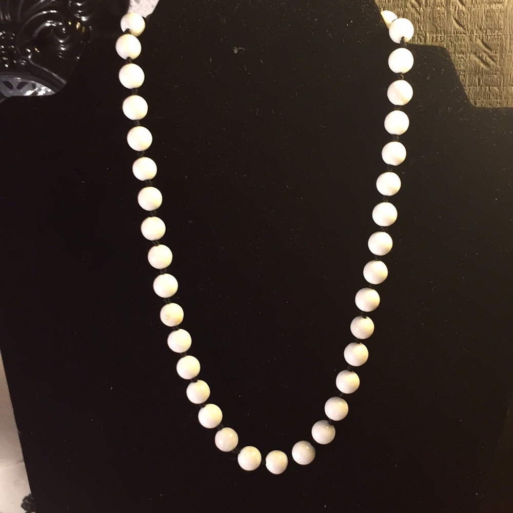 AlabasterJade 18KGP necklace/Bracelet set - Picture 4 of 12