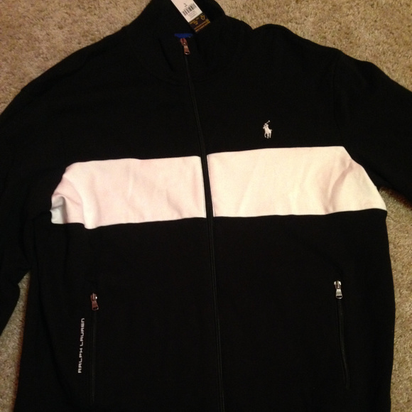 mens polo track jacket