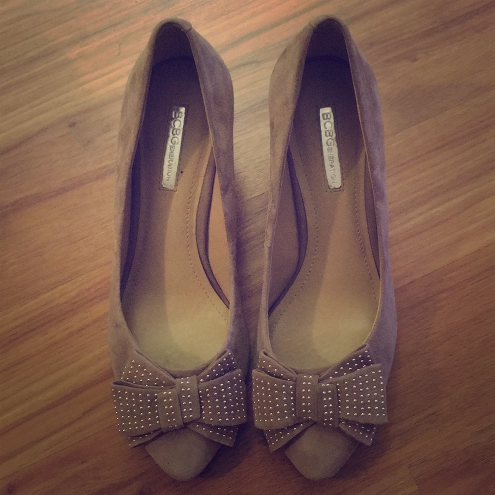 Suede leather BCBGeneration wedge heels