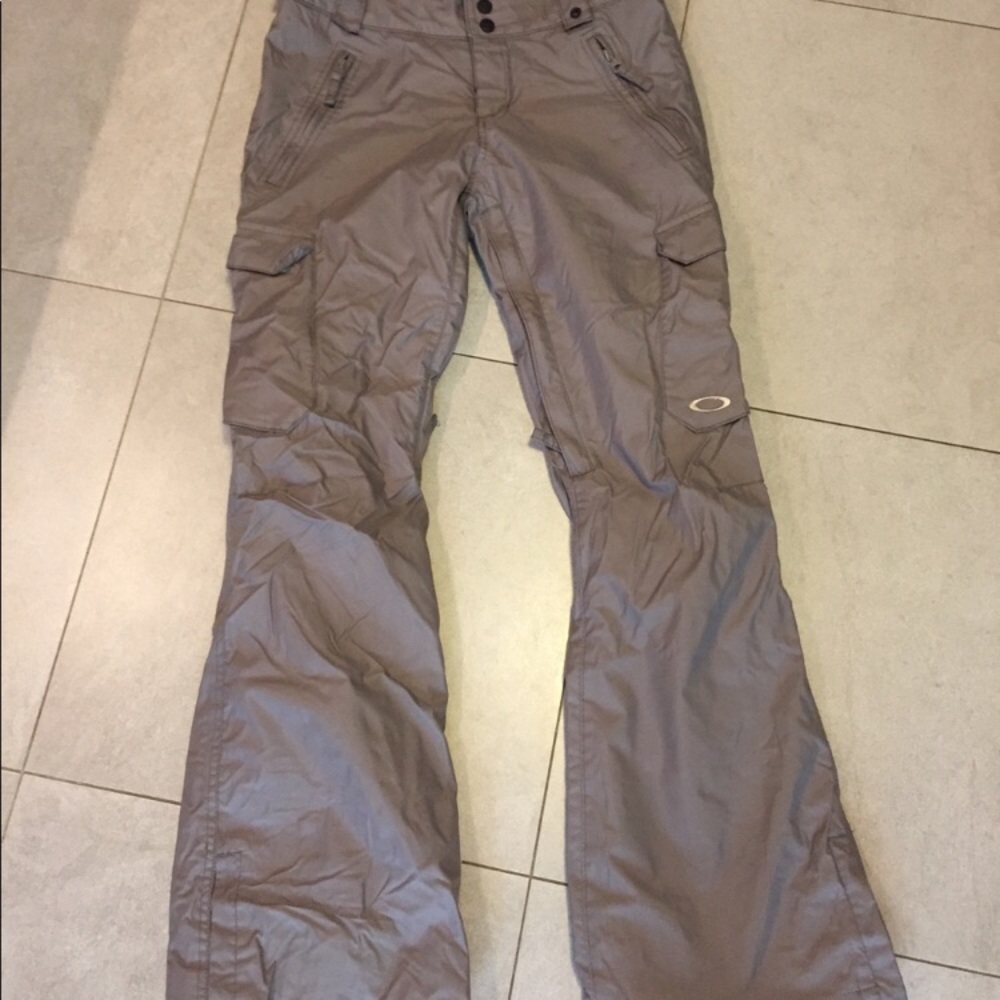 Gray Oakley Snowboarding Pants