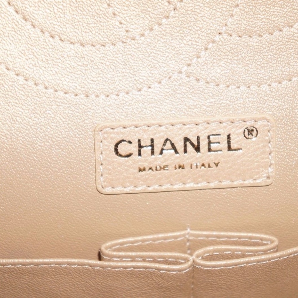 CHANEL Gold caviar double flap jumbo - Picture 4 of 8