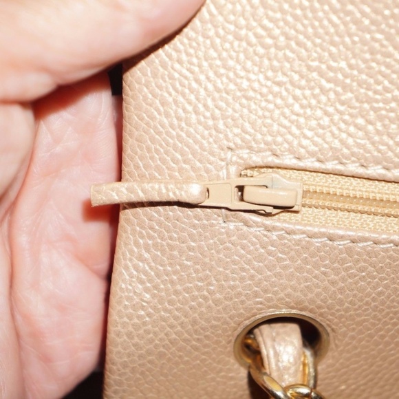 CHANEL Gold caviar double flap jumbo - Picture 3 of 8