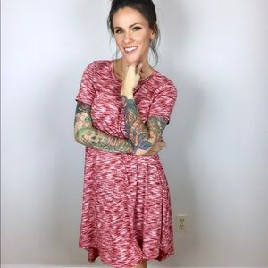 Red / White Carly dress