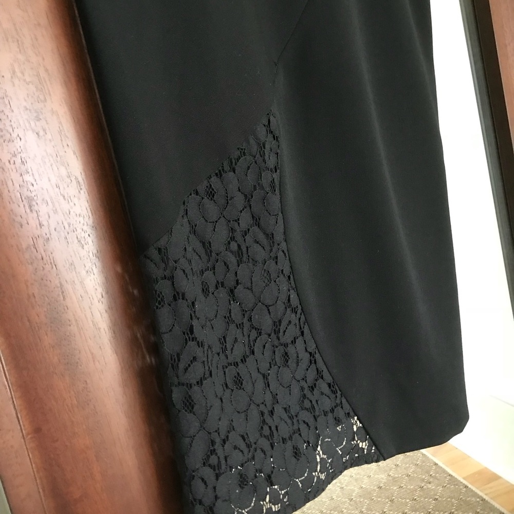 Black Halo Black Dress with lace detail