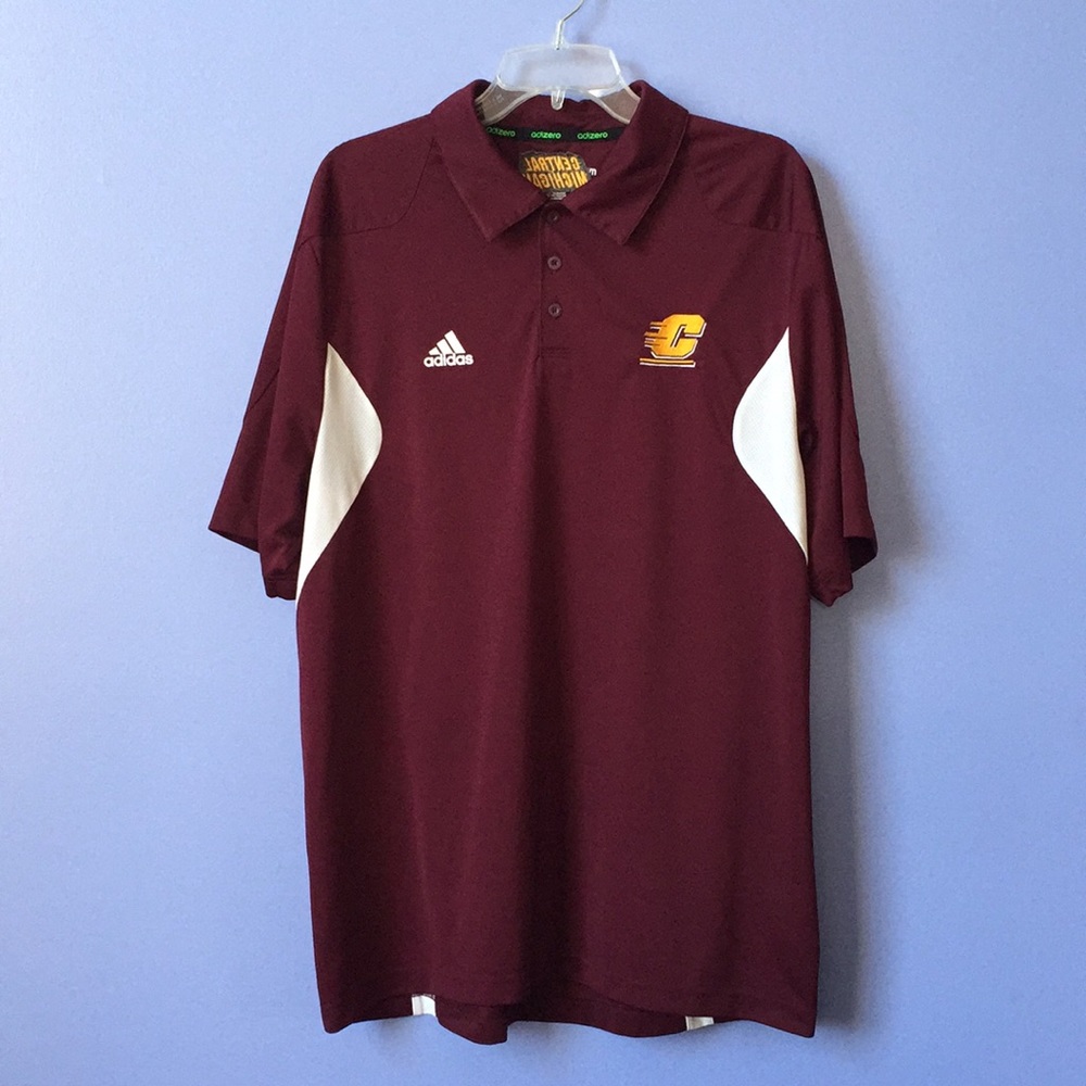 Central Michigan Adidas Climalite Polo