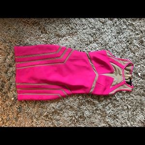 Never worn hot pink forever 21 cut out bodycon