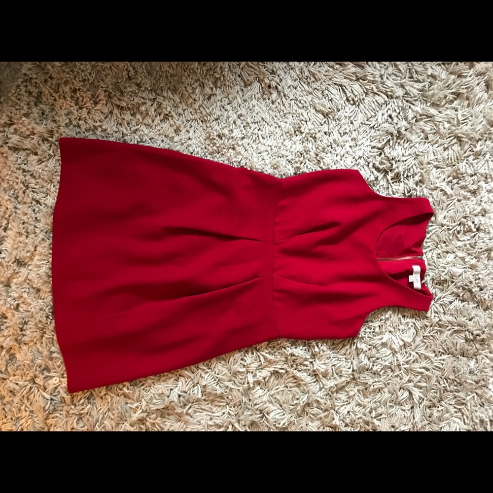 Red Ann Taylor loft dress