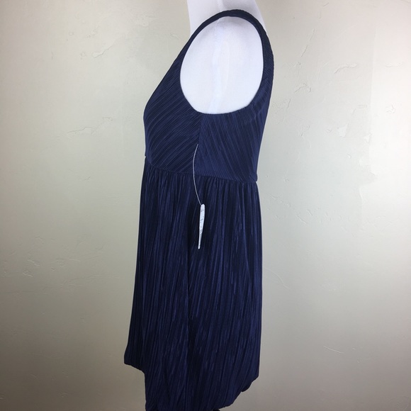 Forever 21 navy blue one shoulder holiday dress - Picture 3 of 7