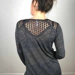 ‼️ Cold shoulder lace cut out top