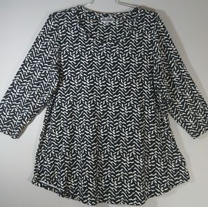 Plus Size Animal Print Blouse