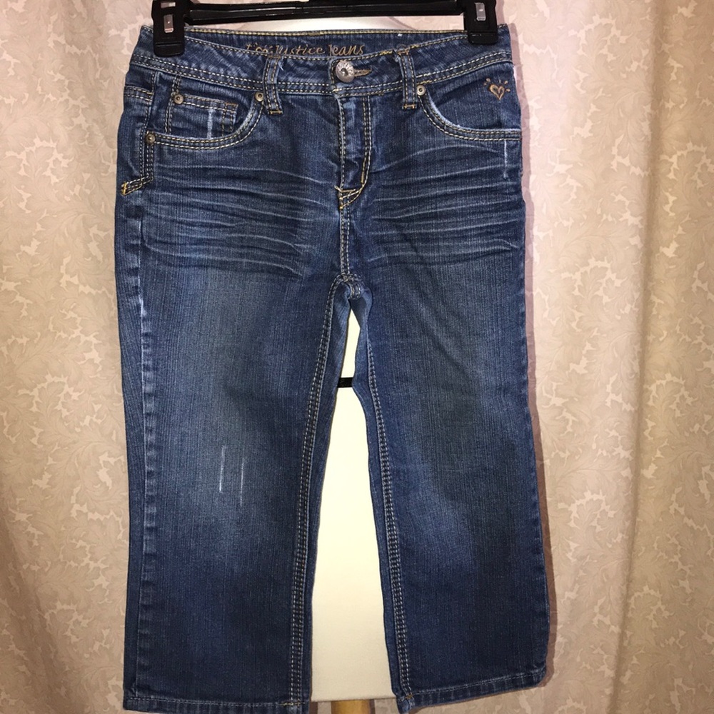 Girls size 12 Justice Capri jeans