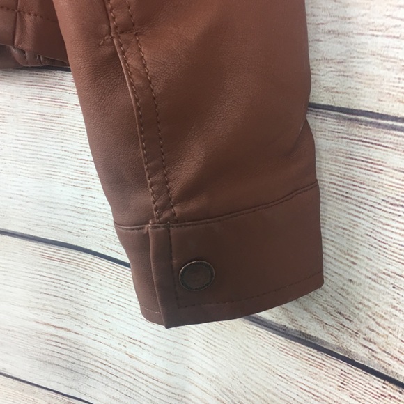 NWOT JOUJOU GIRLS VEGAN LEATHER JACKET SZ M 10/12 - Picture 6 of 6