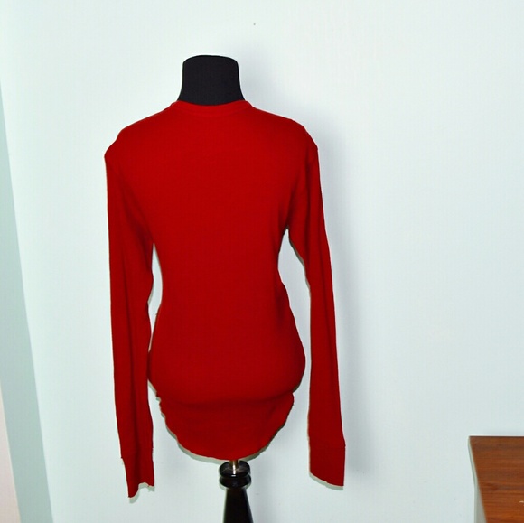 Super Cute Burgundy Print Detail Shirt - Picture 2 of 2