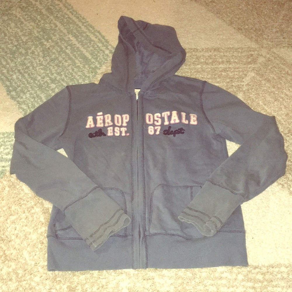 Aeropostale Muted blue hoodie