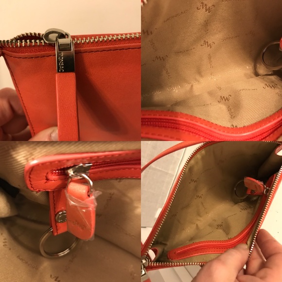 Monsac Original peach colored clutch - Picture 2 of 3