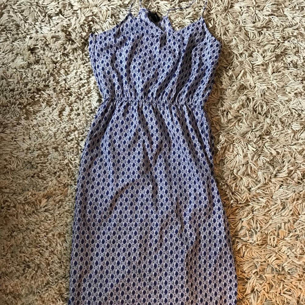 Blue silky H&M dress
