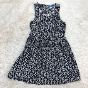 Francesca's Button Black White Dress Above Knee