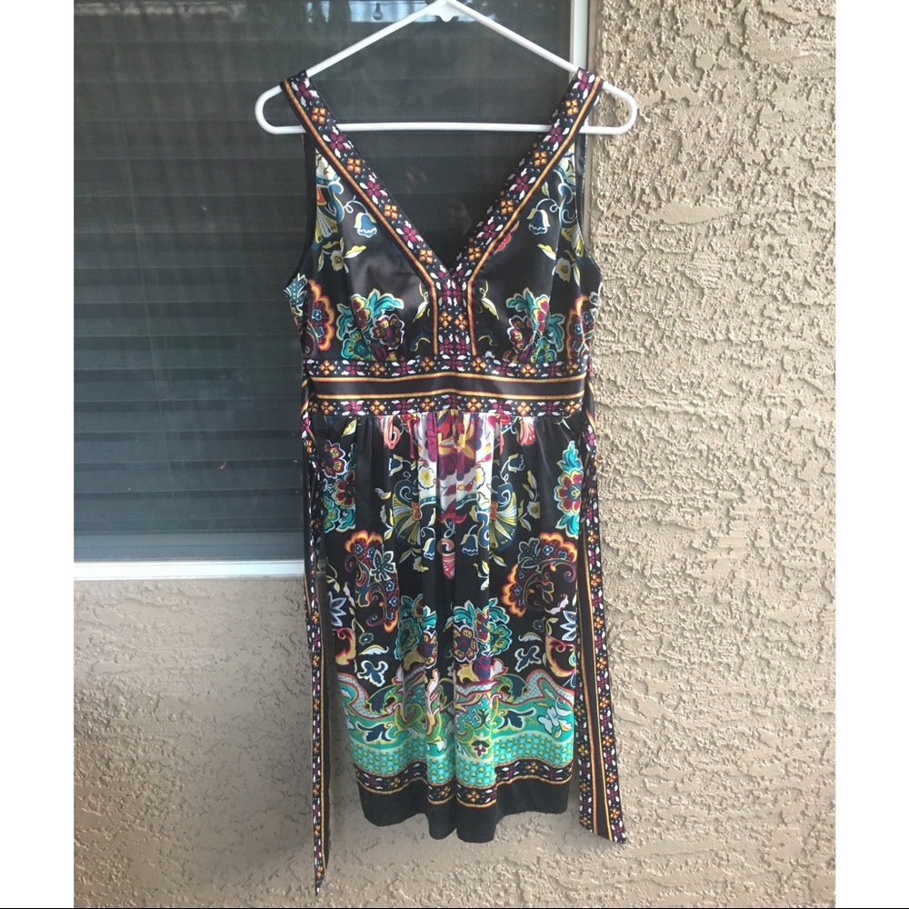 Empire esiste print mini dress