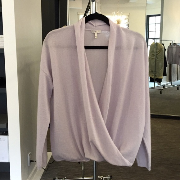 Joie 100% Cashmere Wrap Sweater, grey - Picture 1 of 5