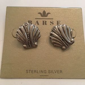 Sterling silver shell earings