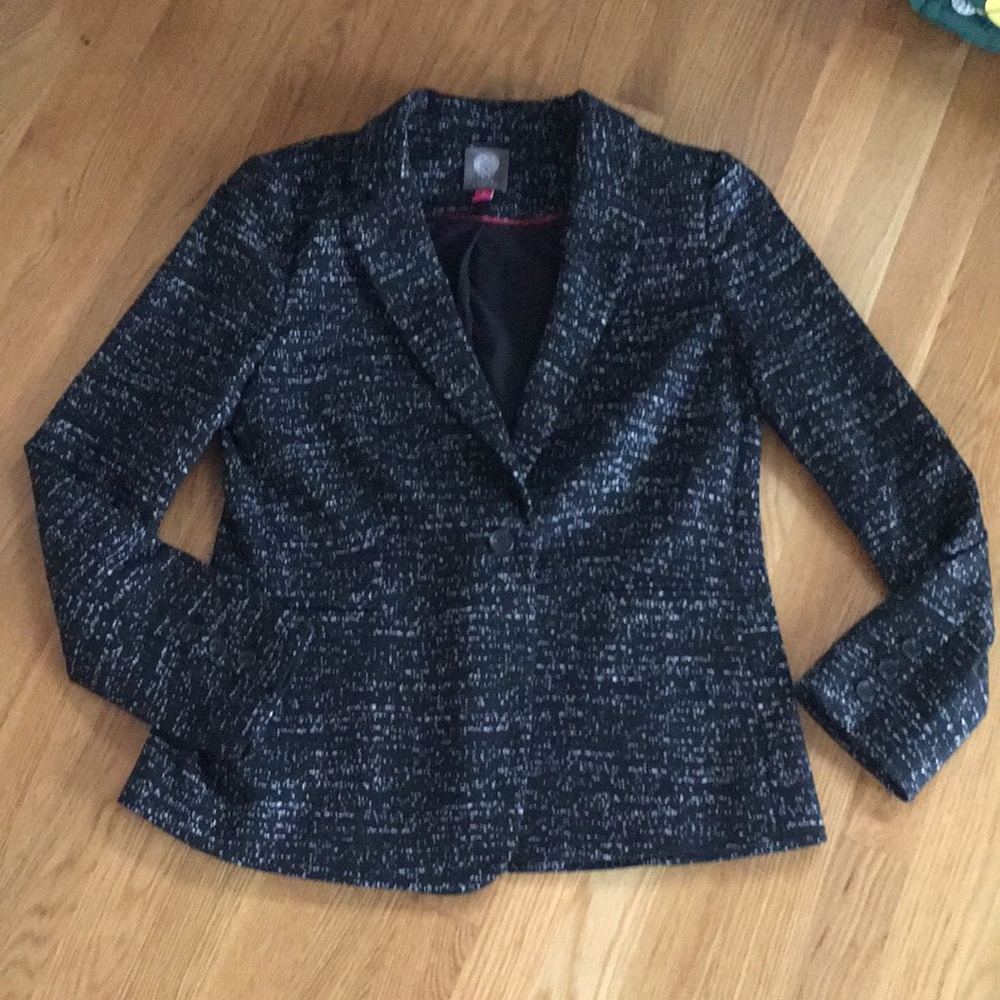 Vince Camino jacquard one button blazer