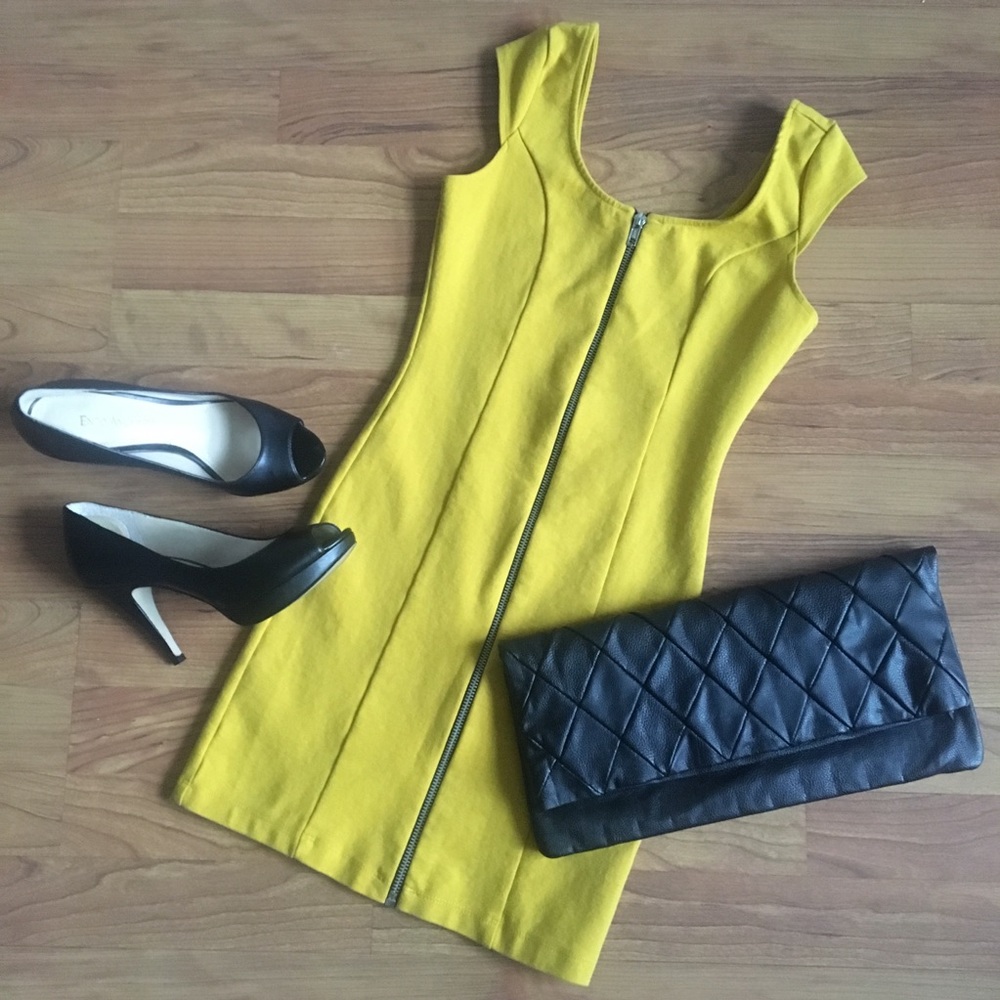 H&M Full Zip Bodycon Dress